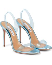 Aquazzura So Nude Pvc 105 Sandals - Blue