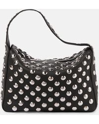 KHAITE - Elena Small Studded Leather Shoulder Bag - Lyst