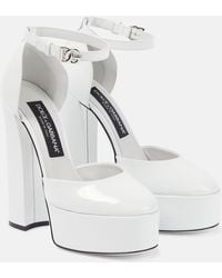 Dolce & Gabbana - Sharon Patent Leather Platform Pumps - Lyst