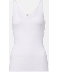 TOTEME - Cotton Jersey Tank Top - Lyst