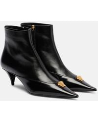 Versace - La Medusa 55 Leather Ankle Boots - Lyst