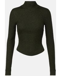 Victoria Beckham - Ribbed-Knit Wool Turtleneck Sweater - Lyst
