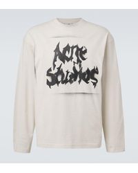 Acne Studios - Logo Cotton-Blend Jersey T-Shirt - Lyst
