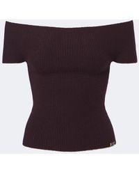 Extreme Cashmere - N°381 Libra Cashmere-Blend Off-Shoulder Top - Lyst
