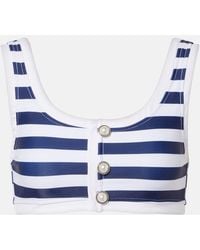 SAME - Grace Striped Bikini Top - Lyst
