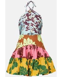 ALÉMAIS - Abito Corto Poppy Con Stampa - Lyst