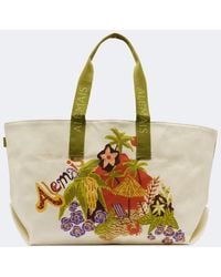 ALÉMAIS - Island Cove Printed Cotton Canvas Tote Bag - Lyst