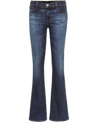 J Brand Sallie Mid-rise Flared Jeans - Blue