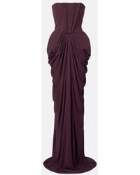 Stella McCartney - Strapless Crepe Jersey Gown - Lyst