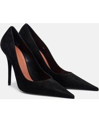AMINA MUADDI - Barbara 105 Suede Pumps - Lyst