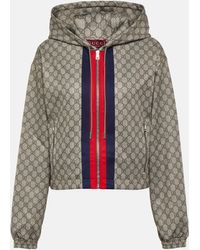Gucci - GG Web Stripe Jersey Technical Jacket - Lyst