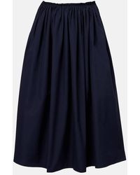 Gabriela Hearst - Midirock Chiara Aus Baumwolle - Lyst