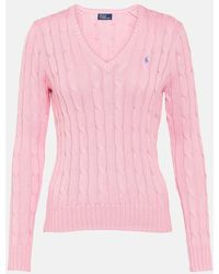 Ralph Lauren - Brand-embroidered Slim-fit Knitted Jumper - Lyst