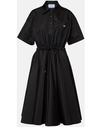 Prada - Robe Midi Re-Nylon - Lyst