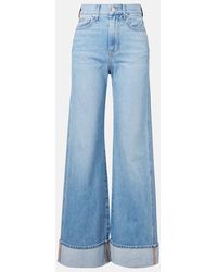 Veronica Beard - Taylor High-Rise Wide-Leg Jeans - Lyst