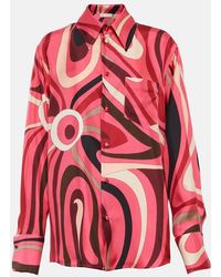 Emilio Pucci - Abstract-print Silk Shirt - Lyst
