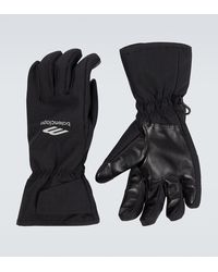 Balenciaga - 3b Sports Icon Leather-trimmed Ski Gloves - Lyst