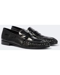 The Row - Soft Eel Leather Loafers - Lyst