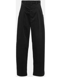 Isabel Marant - High-Rise-Hose Lenadi Aus Baumwolle - Lyst