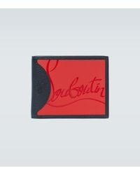 Porte-cartes en cuir à logo estampé Kios Cuir Christian Louboutin pour homme en coloris Rouge Homme Accessoires Portefeuilles et porte-cartes 
