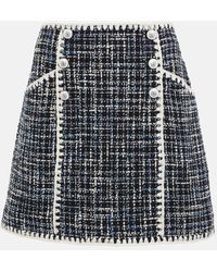 Veronica Beard - Medford Cotton-blend Tweed Miniskirt - Lyst