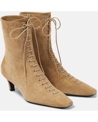 TOTEME - Bottes En Daim - Lyst