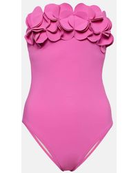 Karla Colletto - Tess Floral-applique Swimsuit - Lyst