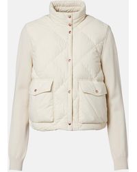 Moncler - Down-Paneled Cardigan - Lyst
