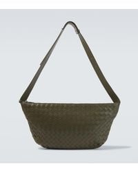 Bottega Veneta - Intrecciato Leather Crossbody Bag - Lyst