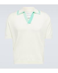 King & Tuckfield - Shawl-collar Wool Polo Shirt - Lyst