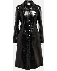Courreges - Logo Cotton-Blend Trench Coat - Lyst