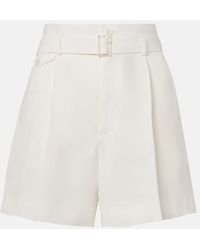 Ralph Lauren - Denise Belted Linen Shorts - Lyst