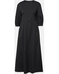 Max Mara - Clea Cotton-Blend Poplin Midi Dress - Lyst