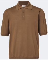 Saint Laurent - Wool Polo Shirt - Lyst
