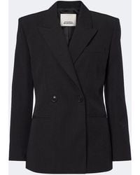 Isabel Marant - Ranya Double-Breasted Virgin Wool Blazer - Lyst