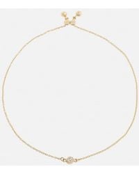 STONE AND STRAND - Bracelet En Or 14 Ct Et Diamant - Lyst