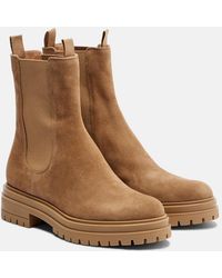 Gianvito Rossi - Chester Suede Chelsea Boots - Lyst