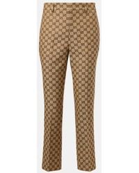 Gucci - Cotton-Blend Straight Pants - Lyst
