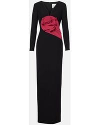 Roland Mouret - Floral-Applique Crepe Gown - Lyst