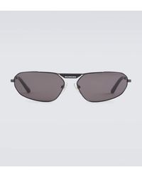 Balenciaga - Gafas de sol metalicas ovaladas - Lyst