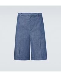 Jil Sander - Bermudas De Denim - Lyst