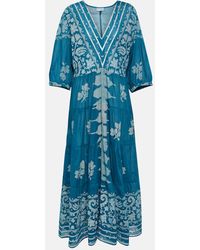 Juliet Dunn - Dhaka Printed Cotton Maxi Dress - Lyst