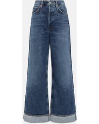 Agolde - High-Rise Wide-Leg Jeans Dame - Lyst