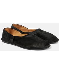 The Row - Canal Leather Flats - Lyst