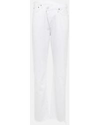 Agolde - Criss Cross High-rise Straight Jeans - Lyst