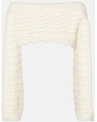 Bananhot - Cropped-Top Helena Aus Haekelstrick - Lyst