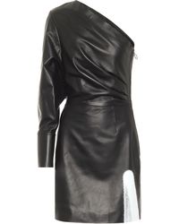 Off-White c/o Virgil Abloh Minikleid aus Leder - Schwarz