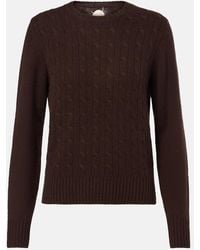 Jardin Des Orangers - Cable-Knit Cashmere-Blend Sweater - Lyst
