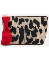 Givenchy - Logo Leopard-Print Pouch - Lyst