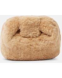 Gabriela Hearst - Soft Demi Faux Shearling Clutch - Lyst